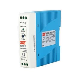 NVVV MDR-20-24 AC to DC DIN-Rail Power Supply, 24V, 1 Amp, 24W, 1.5