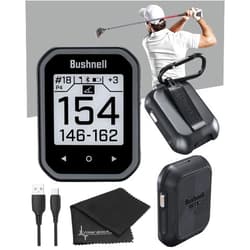 Wearable4U - Bushnell Phantom 3 GPS Rangefinder Black with BITE Magnetic Mount and GreenView with Lens Cleaning Cloth Bundle