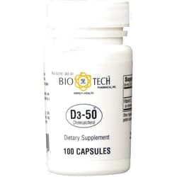 Choice One D3-50 100 Capsules BIO-TECH_AB