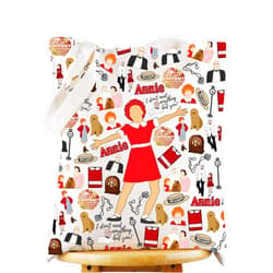WZMPA Annie Broadway Musical Toiletry Bag Annie Movie Fans Gift Orphan Annie Zipper Pouch Bag Annie & Grace Inspired Gift (Annie TG)