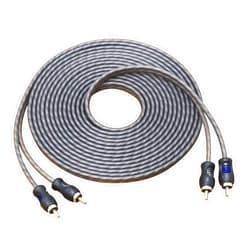 RECOIL RCI220 100% Oxygen Free Copper 20ft 2-Channel RCA Audio Cable, Twisted Pair with Noise Reduction