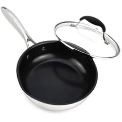 AVACRAFT Ceramic Nonstick Frying Pan with Lid, Healthy Egg Pan, Ceramic Nonstick Skillet, 100% PFOA, PTFE Toxins Free Cooking Pan, Best Ceramic Pans for Cooking (8 inch Non-Stick Frying Pan)