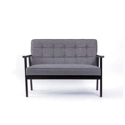 Casa Andrea Milano Accent Arm Chair Modern Retro Leisure Chair with Solid Wood Frame Single Sofa for Living Room, Bedroom, Balcony, Studio, 2 Seat