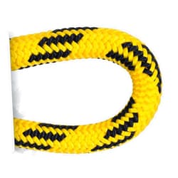 Pelican Rope 24-Strand 7/16 in (11 mm), USA Made Arborist Rope - 5,400 lb MBS - Static Climbing Rope - Lightweight - Arborist-24™ - 120 Ft - Tight Spliced Eye - Yellow Black