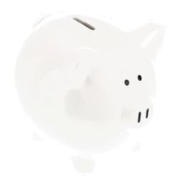 Hobby Lobby White Piggy Bank