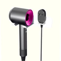 JNIHEEP Hair Dryer Holder Wall Mounted, New Upgrade Stainless Steel Self Adhesive Blow Dryer Holder Rack for Dyson Supersonic Hair Dryer,White