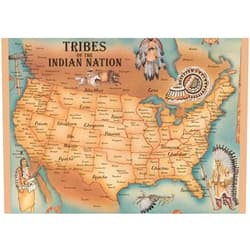 Reveaall Retro Aluminium Metal Sign This is A Map of American Native Tribe Nations Tin Sign Art Poster Gift Home Cafe Bar Wall Decor Room Door Accessories 8
