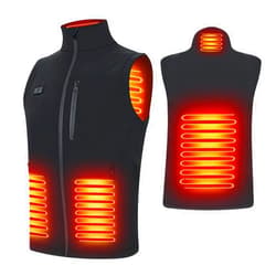 YOUSHEME Heated Vest,Heating Vest Rechargeable,Warming Heated Jacket with 3 Heating Levels Unisex Battery Not Included