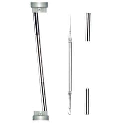 XFQUIJ Professional Facial Milia Removal and Whitehead Extractor & Lancet - Double Ended Circle Loop & Sharp Needle Pimple Popper Tool - 2-in-1 Blackhead & Blemish Remover - Zit and Pimple Acne Removal
