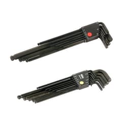 Wiha 36995 Ball End Hex-Inch and Metric L-Key Sets, 2-Pack