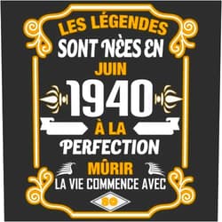 Amandine Doubarant,Légendes Anniversaire Les Légendes Sont Nèes En Juin 1940 À La Perfection Mûrir La Vie Commence Avec 80: Livre d'or - Son Jubilé Livre à Personnaliser pour les ... Decoration idée - Thème: Or (French Edition)