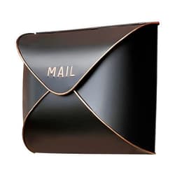 NACH Black Mailbox Wall Mount, 11.5 x 9 x 4.5 inch Wall Mount Mailboxes for Outside, Waterproof Mailboxes for Outside - Envelope Mailbox