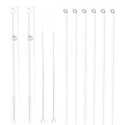 AYOYO 9.5 Inch Clear Acrylic Plastic Portable Replacement Straws for 16 oz 18 oz 20 oz Stanley,YETI,Starbucks Tumblers Travel 6 Pack Reusable Straws With 2 Piece Telescopic Case/2 Piece Cleaning Brush