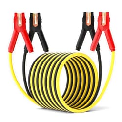 AutoChat Heavy Duty Jumper Cables, 0 Gauge 30 Feet 1000 Amp Automotive Booster Cables for Car Battery, for Car, SUV and Trucks Battery, with Carry Case, Gloves, Brushes