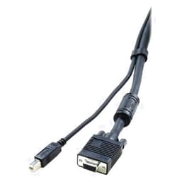 ConnectPRO PU-10 10ft USB/HDB-15 Premium Shielded 2-in-1 KVM Cable