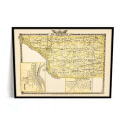 MG Global Historical Poster of Jo Daviess County Illinois 1876 Moline Dunleith Galena Genealogy IL State | 11x17 12x18 16x24 24x36 Unframed Print Wall Art for Gift | Vintage Antique Home Office Decor