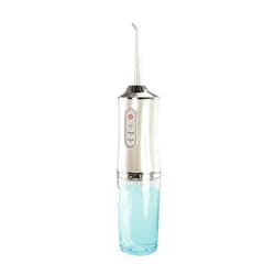 FineLife Products Portable Dental Water Flosser Cordless Teeth Cleaner Portable Water Teeth Cleaner Oral IrrigatorFineLife Products Rechargeable and Portable with 3 Cleaning Modes - Silver