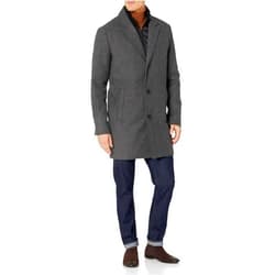 DOCKERS Men's Henry Wool Blend Top Coat (Regular and Big & Tall Sizes)