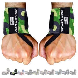 WOD Nation Wrist Wraps for Weightlifting, Professional Gym Wrist Straps w/Thumb Loop, Wrist Wraps for Men & Women, Wrist Support Wraps for Strength Training, Powerlifting & Bodybuilding