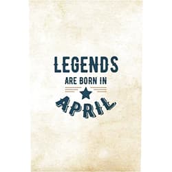 By Creative Gifts Publications (Author) Legends Are Born In April: Birthday Gift for Men, Unique Present For Father Or Husband