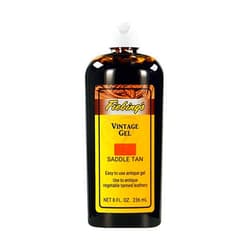 Fiebing's Vintage Gel - Saddle Tan 8oz - Antique Gel for Leather