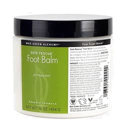 Max Green Alchemy Organic Formula Sole Rescue Foot Balm Jar (16 Ounces) - Soothes Dry, Itchy and Irritable Feet, Non Greasy