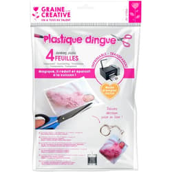 GRAINE CREATIVE Shrinking Plastic for Ink Jet Printer - A4 - Transparent