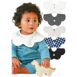 Konny Baby Bibs 5-Pack, 360 ​​° Rotate, Soft and Absorbent Bandana Drooling for Boys Girls baby Essentials