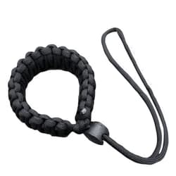 AKOAK Braided 550 Paracord Adjustable Camera Wrist Strap,Safety Strap for Video Camcorder,Binoculars and DSLR Camera,Black