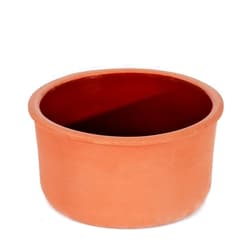 Hakan Clay Casserole Bowl for Cooking, Clay Yogurt Pot, Glazed Inside Terracotta Cookware, Earthenware Pan for Baking, Terra Cotta Bowl for Food (Small 1.05 qt)