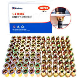 Ktehloy Rivet Nut, Ktehloy 100Pcs 1/4
