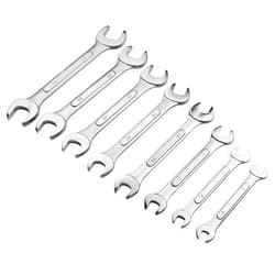 Larcele 8x Mini Double Open End Wrench Set Metric 6-22mm STBS-01