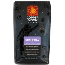 Copper Moon Dark Roast Whole Bean Coffee, Sumatra Blend, 2 Lb