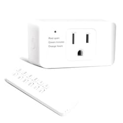 Comyan Remote Control Outlet Switch, Indoor Timer Plug, Electrical Outlet Switches, Removable Or Wall-Mounted, No Wiring Needed, 15A/1800W, 100 ft Range,2 Prong and 3 Prong Adapter for Household Appliances