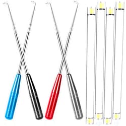 OIIKI 4PCS Fishing Hook Remover Tools, Fish Hook Quick Removal Kit, Fish Hook Separator Tools Fishing Accessories - Blue, Black, Grey, Red