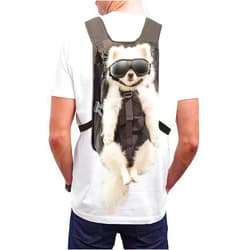 Wakytu Pet Front Dog Carrier Backpacks, Adjustable Dog Backpack Carrier, Comfortable Shoulder Straps, Soft Sponge Cushion, Designed to Fit Pets, S Size, 2-7LB