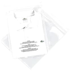 Spartan Industrial - 10” X 12” (200 Count) Self Seal Clear Poly Bags with Suffocation Warning for Packaging, T Shirts - Permanent Adhesive