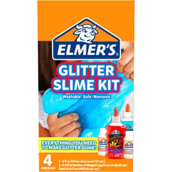 Elmer's Glitter Slime Kit, Liquid Glitter Glue, Assorted Colors, with Glue Slime Activator, 4 Count