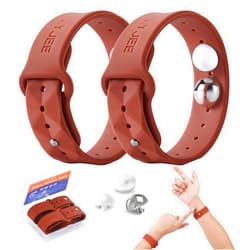 LYJEE Motion Sickness Bands Anti Nausea Wristband for Adult and Kids Morning Sickness Relief for Pregnant Women Acupressure Nausea Relief for Car, Sea, Air Sickness （orange）