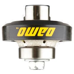 DAMO 3/16 inch Demi Bullnose Half Bullnose Roundover Coarse Diamond Hand Profiler Router Bit Profile Wheel with 5/8-11 Thread for Granite Concrete Marble Countertop Edge