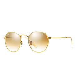 Pro Acme Round Sunglasses for Women Men Classic Retro Circle Metal Sun Glasses 100% Real Glass Lens