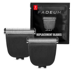 FADEUM Replacement Trimmer Head Blades [Pack of 2] - Precision Hair Trimming, Nick-Free Technology Blades