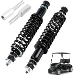 LEAPGOMAX EZGO Golf Cart Shocks Front or Rear with Heavy Duty Coil Springs for EZGO TXT/Medalist 1994+ G&E Golf Carts OEM# 70928-G01 76418-G01