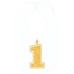 Aiden's Corner Handmade Cute Baby Boy Girl 1st Birthday 1 Silver Gold First Smash Cake Bibs