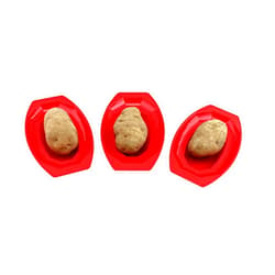 Dependable Industries inc. Essentials 3-Pack Microwave Potato Cooker Plates – BPA-Free Plastic – Cooks 1 Potato per Plate – Fast & Even Microwave Baking – Dishwasher Safe – by Dependable Industries Inc. Essentials