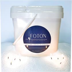 Foton Pearled Candle 9lb - Bulk Unscented Non Toxic Luxury Long Lasting Powder Candles - Refillable Candle Sand with 100 Wicks for Candle Making