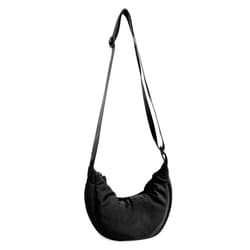EVGLOW Nylon Crescent Crossbody Bag for Women Purses Trendy Men,Small Travel Sling Bag Hobo