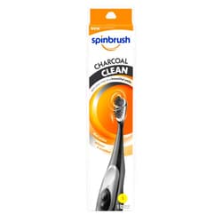 Spinbrush Charcoal Clean Battery-Powered Electric Toothbrush, Charcoal-Infused Soft Bristles, Batteries Included, 1-Count