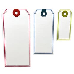 Sizzix Thinlits Die Set 6PK Framed Tags by Tim Holtz | 666065 | Chapter 4 2022 Wafer, Grey