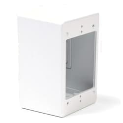 Hellermann Tyton TSRW-JB3 2.77 Single Gang Junction Box, PVC, White by Hellermann Tyton